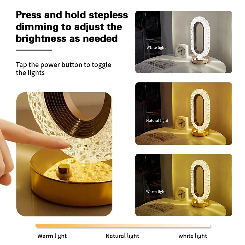 1pc Touch Dimming Desk Lamp