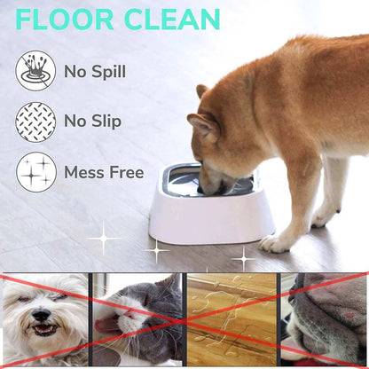 1.5L Dog Drinking Water Bowl Floating Splash-proof Dog Drinking Feeder Cat Bowl Without Spill Drinking Water Dispenser