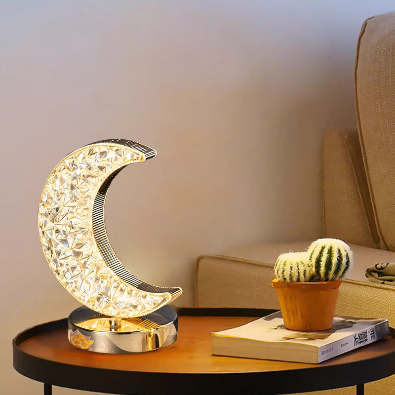 Star Moon Charging Touch Touch Small Night-light Table Lamp